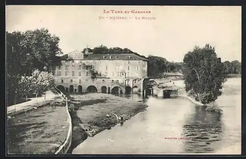 AK Moissac, Le Moulin et la rivière Tarn-et-Garonne