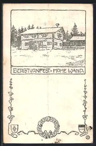 AK Eicherthütte, 13. Bergturnfest Hohe Wand 1924