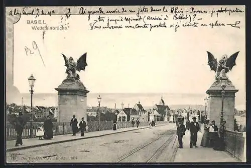 AK Basel, Auf der Wettsteinbrücke