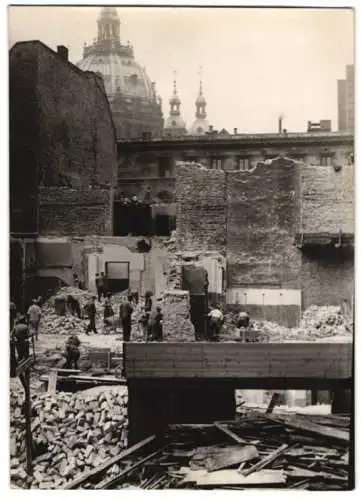 Fotografie Schostal, Ansicht Berlin, Spandauer Strasse Ecke Heilige-Geist-Strasse, Neubau Industrie - und Handelskammer