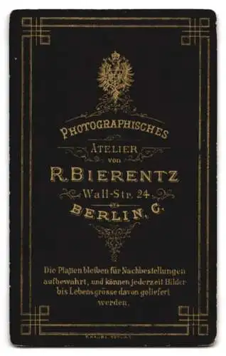 Fotografie R. Bierentz, Berlin, Soldat in Garde Uniform des Eisenbahn Regiment