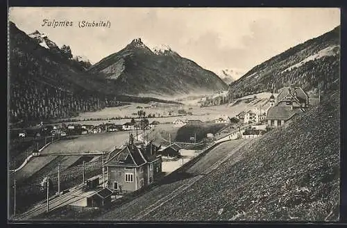 AK Fulpmes /Stubaital, Bahnhof