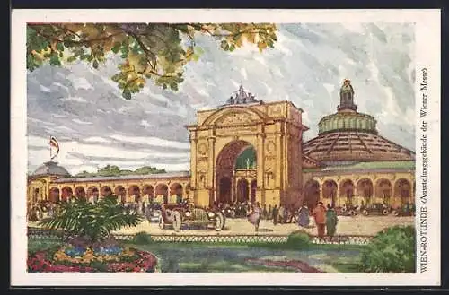 Künstler-AK Wien, Wiener Messe 1921, Rotunde