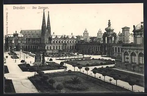 AK Dresden, Partie am Zwinger