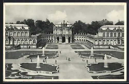 AK Dresden, Partie im Zwinger