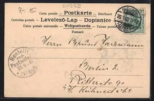 AK Dresden-Loschwitz, Ortsansicht mit Bergschwebebahn