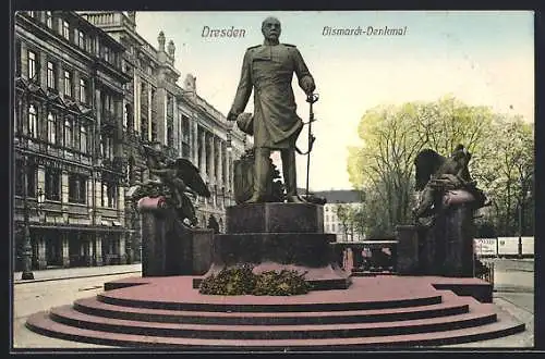 AK Dresden, Das Bismarck-Denkmal