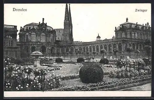 AK Dresden, Zwinger mit Anlagen