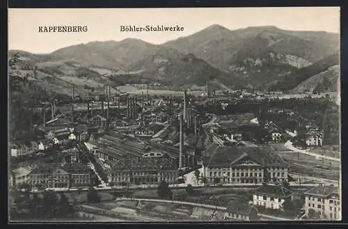 AK Kapfenberg, Blick auf die Böhler-Stahlwerke