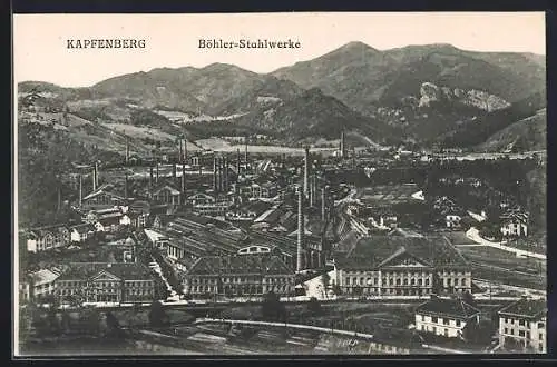 AK Kapfenberg, Blick auf die Böhler-Stahlwerke