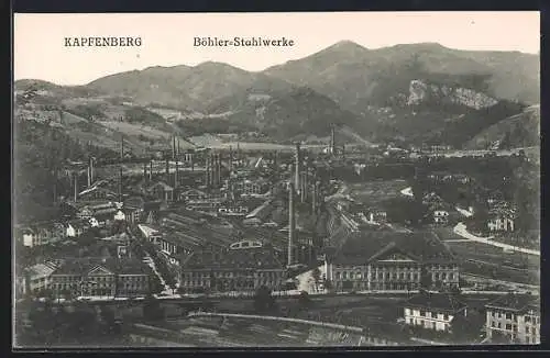 AK Kapfenberg, Blick auf die Böhler-Stahlwerke