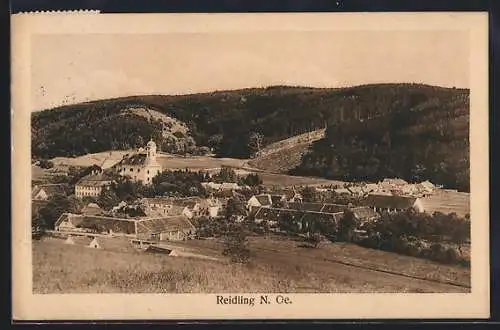 AK Reidling /N. Oe., Teilansicht mit Kirche