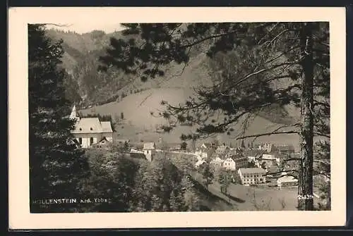 AK Hollenstein a. d. Ybbs, Teilansicht mit Kirche