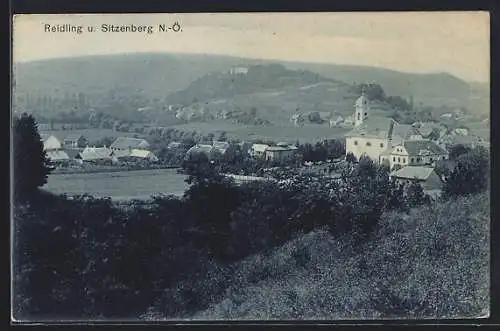 AK Reidling /N.-Ö., Panorama mit Sitzenberg