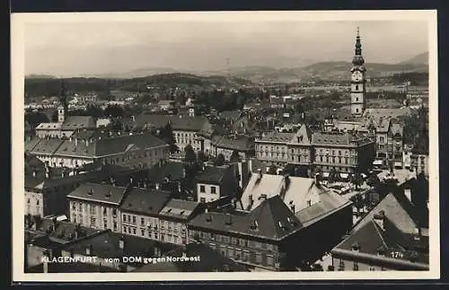 AK Klagenfurt, Teilansicht vom Dom gegen Nordwest