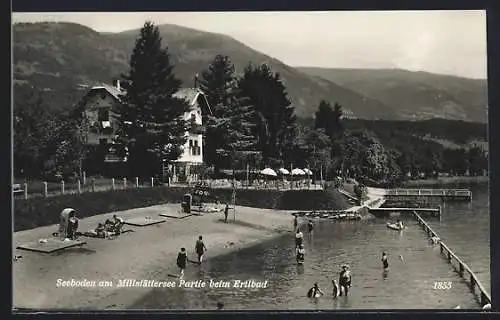 AK Seeboden a. Millstättersee, Partie beim Erlbad