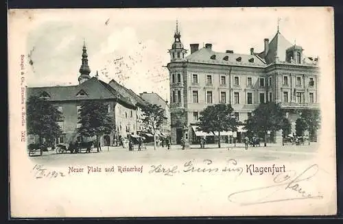 AK Klagenfurt, Neuer Platz und Hotel Reinerhof