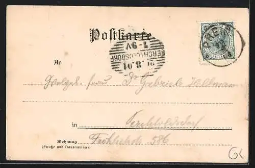 AK Prein /N.-Oe., Ortspartie mit Kirche