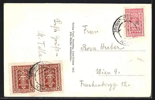 AK Hofkirchen im Mühlkreis, Bärenschlucht mit Teilansicht