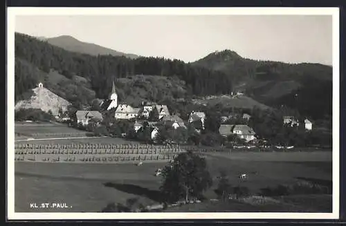 AK Kl. St. Paul, Teilansicht mit Kirche