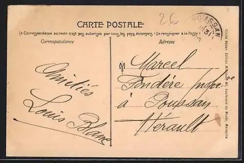 AK Marseille, Exposition Coloniale, Pavillon des Forêts d`Algérie, Kolonial-Ausstellung