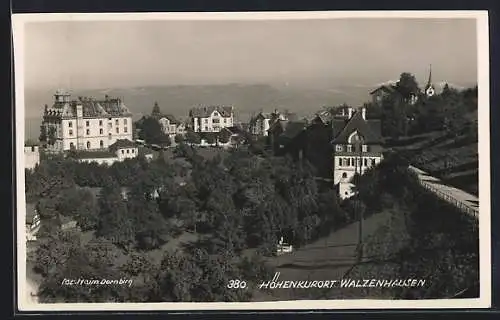 AK Walzenhausen, Panorama mit Strassenpartie