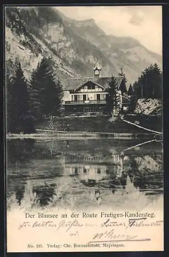 AK Frutigen, Blausee an der Route Frutigen-Kandersteg