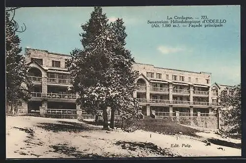 AK Odeillo, Sanatorium Héliothérapique, facade principale à 1.850 m d`altitude