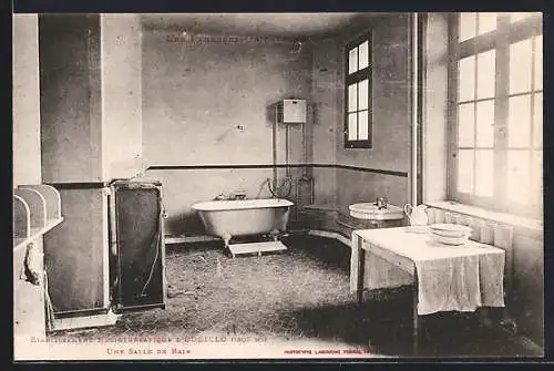 AK Odeillo, Établissement hydrothérapique d`Ogeu-les-Bains, une salle de bain