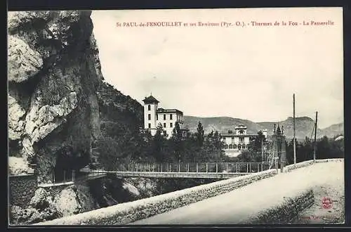 AK Saint-Paul-de-Fenouillet, Thermes de la Fou, La Passerelle