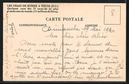 AK Thuir, Les chais de Byrrh avec de grands foudres et ouvriers en action