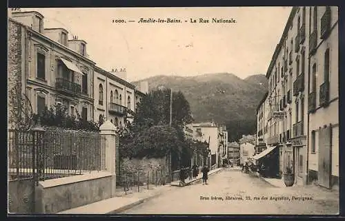 AK Amélie-les-Bains, La Rue Nationale