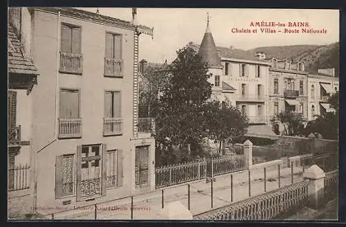 AK Amélie-les-Bains, Chalets et Villas sur la Route Nationale