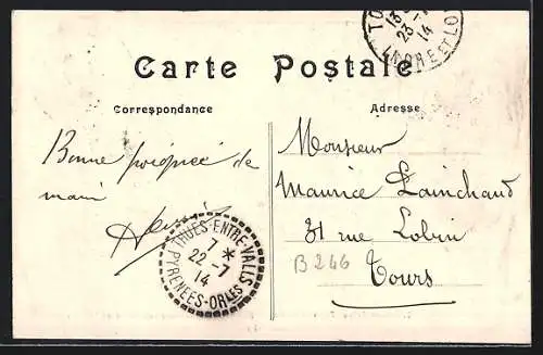 AK Thuès-les-Bains, Entrée de l`Établissement Thermal (altitude 747 m)