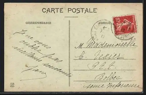 AK Perpignan, Le Collège et une calèche sur la rue animée