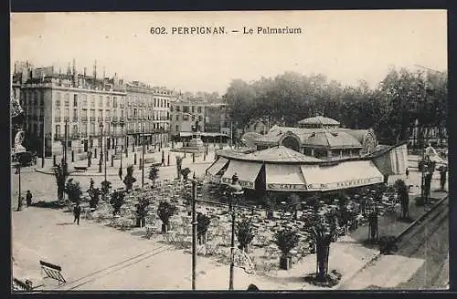 AK Perpignan, Le Palmarium et jardins environnants