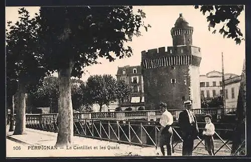 AK Perpignan, Le Castillet et les quais