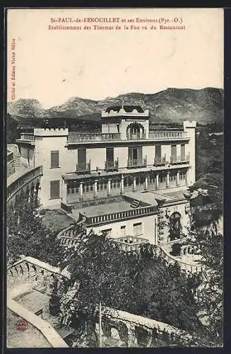 AK St-Paul-de-Fenouillet, Établissement des Thermes de la Fou vu du Restaurant