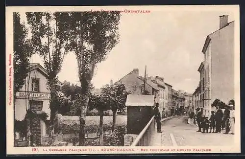 AK Bourg-Madame, Rue principale et Douane francaise