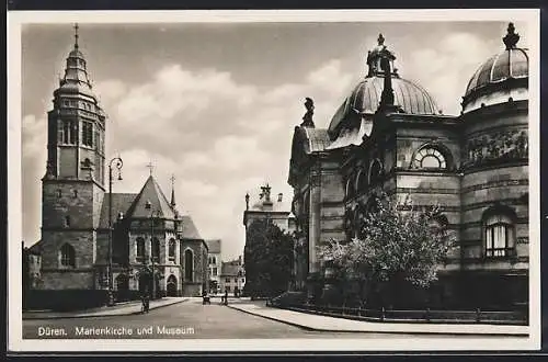 AK Düren, Marienkirche und Museum