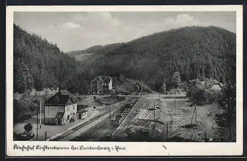 AK Leutenberg i. Thür., Bahnhof Lichtentanne