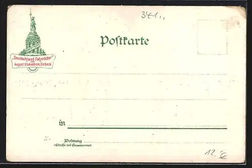 Lithographie Kassel, Auetor mit Anwohnern