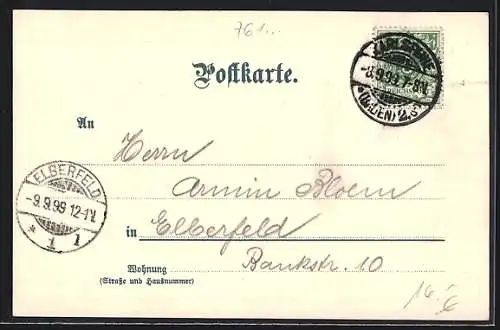 Künstler-AK Carl Münch: Karlsruhe, Kaiserstrasse mit Strassenbahn