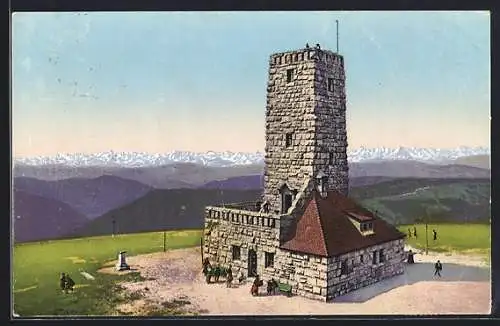 AK Feldberg / Schwarzwald, Am Feldbergturm