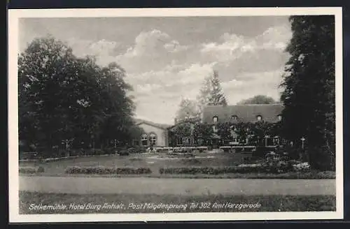 AK Mägdesprung, Selkemühle-Hotel Burg Anhalt