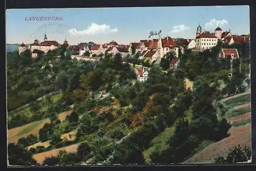 AK Langenburg, Blick auf den Ort