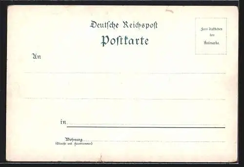Lithographie Kyffhäuser, Kaiser Wilhelm-Denkmal, Barbarossa-Saal