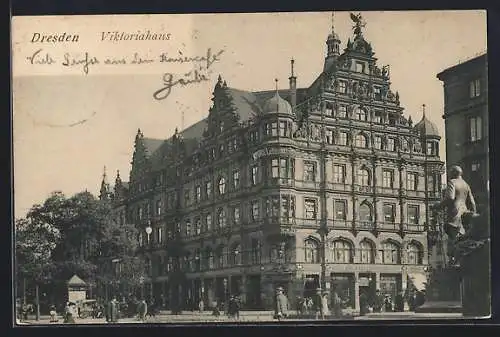 AK Dresden, Blick auf das Victoriahaus