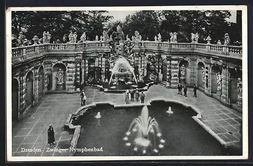 AK Dresden, Nymphenbad im Zwinger