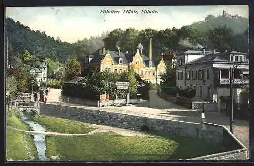 AK Dresden-Pillnitz, Gasthaus Pillnitzer Mühle